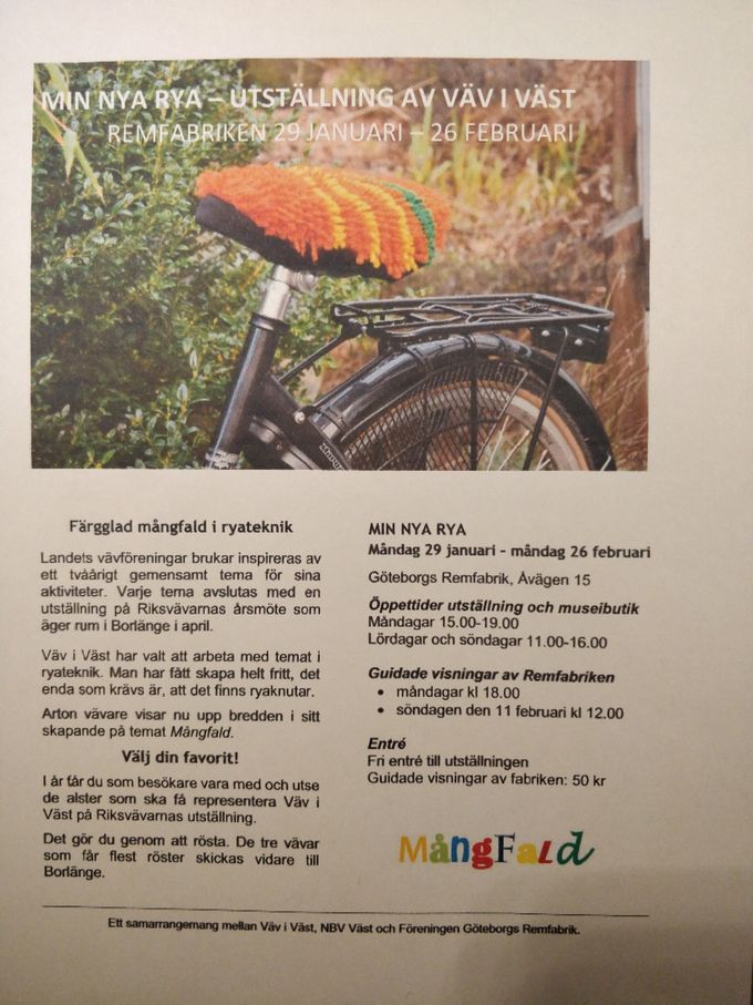 Så här ser affischen till rya utställningen ut 
